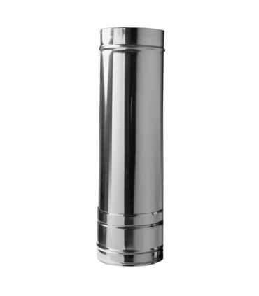 Conduit ISOLÉ INOX & NOIR - LG 0.25M - DIAM 80