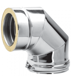 Coude ISOLÉ INOX - 30° - DIAM 100
