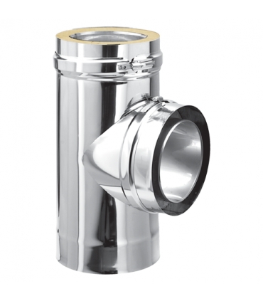 Té ISOLÉ INOX - 90° - DIAM 200