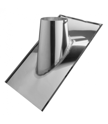 Solin 30 à 45° inox & noir - DIAM 80