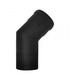 Coude 45 - ACIER NOIR ÉMAILLÉ - DIAM 80