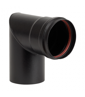 Coude 90 droit - ACIER NOIR ÉMAILLÉ - DIAM 80