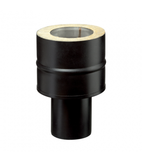 Raccord Simple double - ACIER NOIR ÉMAILLÉ - DIAM 80