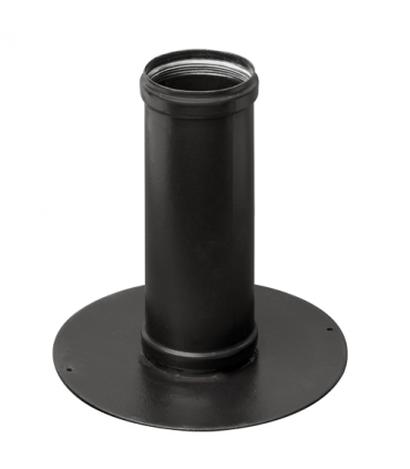 Passage de mur/plafond rond - ACIER NOIR ÉMAILLÉ - DIAM 80